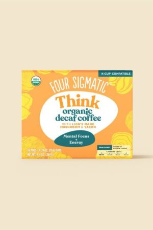 Four Sigmatic Organic Think Decaf Coffee Pods Box- 24 count