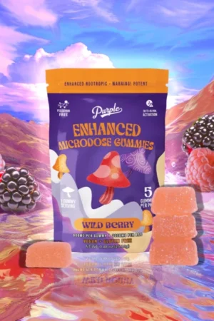 PURPLE MUSHROOM ENHANCED MICRODOSE GUMMIES | WILDBERRY